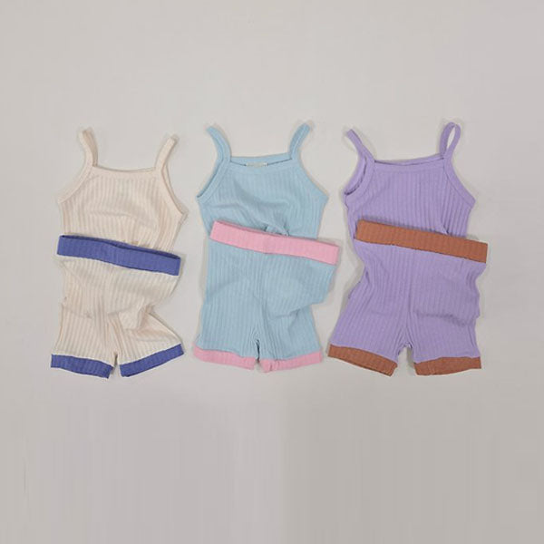 Soybean Color Block Set <Cream / Light Mint / Lilac> Sizes XS–XL