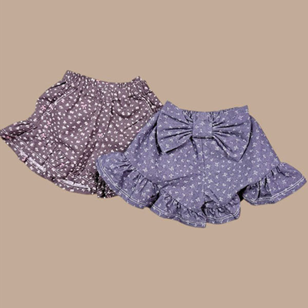 Mumu & Baba Ribbon pants <Brown floral / Denim floral> Sizes 5–15