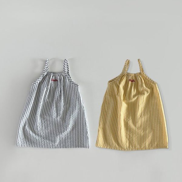 Bonito Stripe Dress <Yellow/Ivory> *12M~JM(135~140cm)*