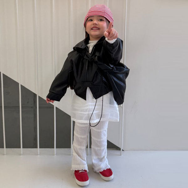 Ellymoly Sunny Lace Boot Cut <Ivory/Black> *5–15*