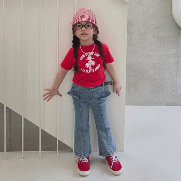 Ellymoly La La Bootcut Pants <Med Blue> *5–15*