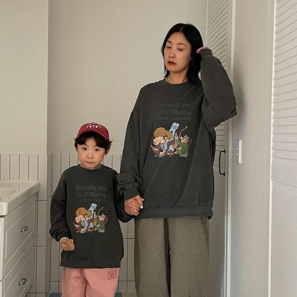 Eyescream Friends Sweater (mom) <Charcoal/Pink> *Free*