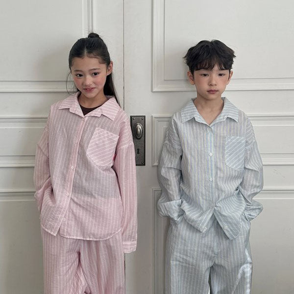 Ellymoly Clear Stripe Pants <Pink/Blue> *5–19*gtyufyf