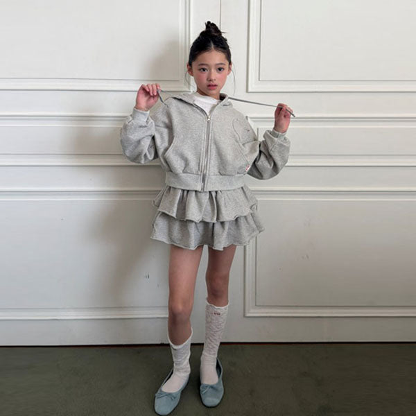 Ellymoly Glow Ruffle Skirt <Pink/Melange> *5–15*