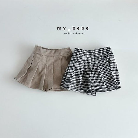 MyBebe Vivian Pantskirt <Hound Check/Herringbone Beige> *XS~XL*