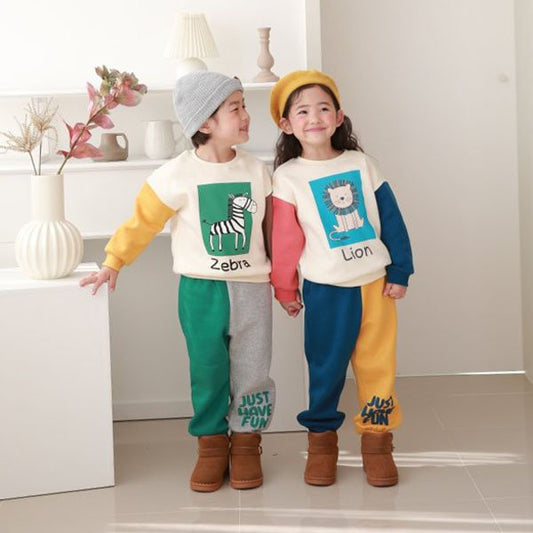 Twinkle Animal Farm Tee <Light Brown/Blue> *5~15*