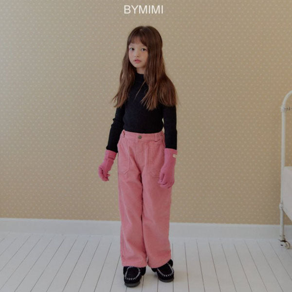 Bymimi Warm Corduroy Pants <Pink/Navy> *S~JM*