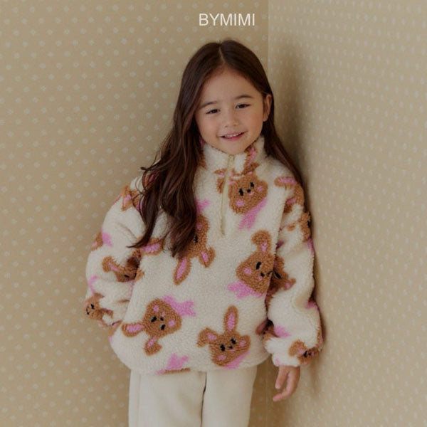 Bymimi Fleece Anorak <Flower/Rabbit> *S~JS*