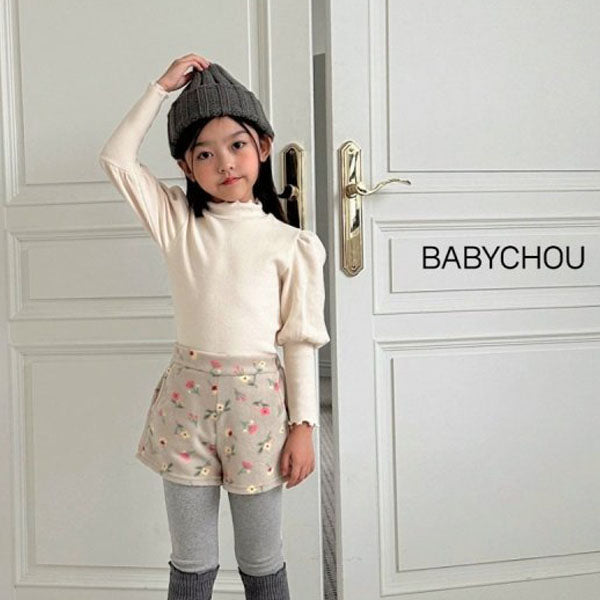 BabyChou Jenny Turtleneck <Cream/Pink/Black>  *XS~JM*