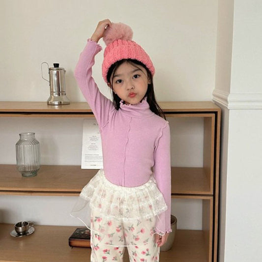 BabyChou Kelly Turtleneck <Cream/Pink/Melange/Black>  *XS~JM*