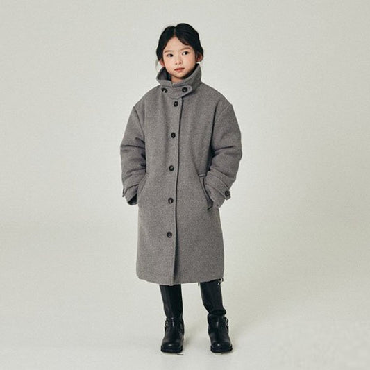 O.wen Rodeo Quilting Wool Coat <Gray/Navy> *XS~JL*