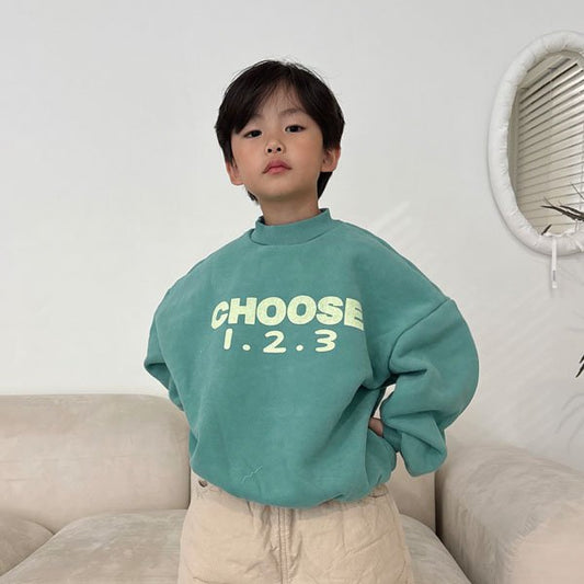 TheGoguma 1.2.3 Sweatshirt <Green Mint/Beige> *XS~JL*