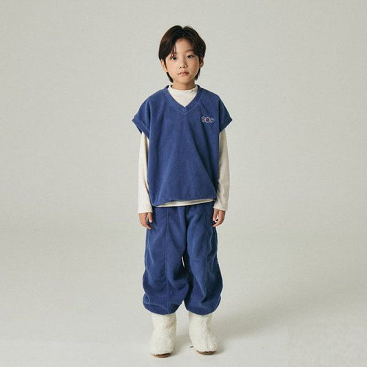 O.wen Super Fleece Pin Tuck Jogger Pants <Beige/Blue> *XS~JL*