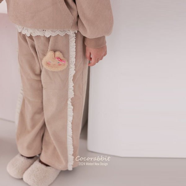 Cocorabbit Lace Rabbit Pants <Beige/Pink> *S~2XL*