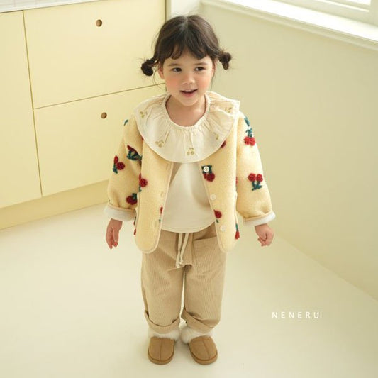 Neneru Cherry Dumble Jacket <Cream> *12M~XL*