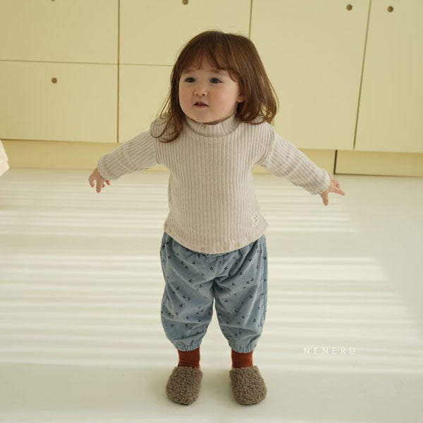 Neneru Mini Cherry Pants <Beige/Blue> *6M~18M*