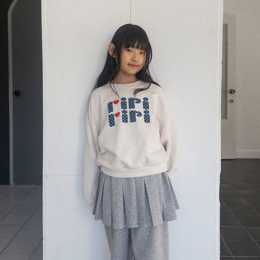 Oahu Lily sweatshirt <Cream / Melange> *S ~ JXL*