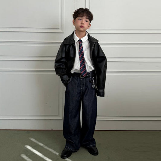 Ellymoly Flap Denim Pants <Blue> *5–19*