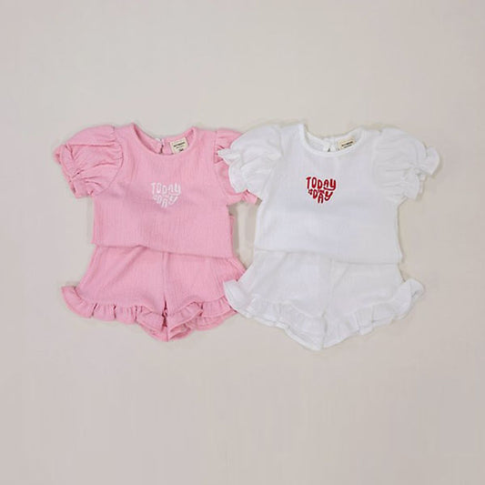 Soybean Today Puff Set <Ivory / Pink> Sizes XS–XL