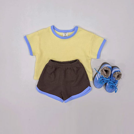 Soybean Color Mix Waffle Set <Lilac / Lemon / White Melange / Cream> Sizes XS–XL