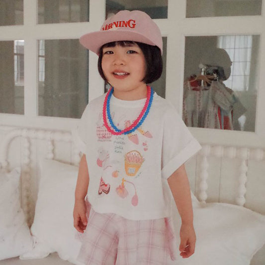 Mumu & Baba Mary Ann T-shirt <White / Blue> Sizes 5–15