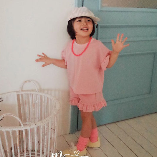 Mumu & Baba Pasta Set Pants <Pink / Beige> Sizes 5–15