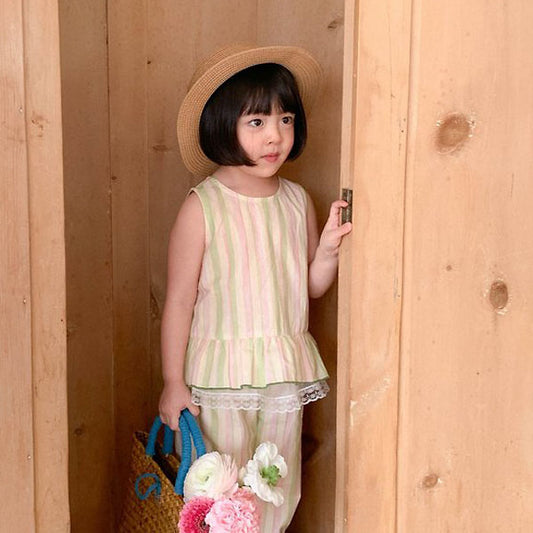 Mumu & Baba Tutu Blouse <Green / Blue> Sizes 5–15