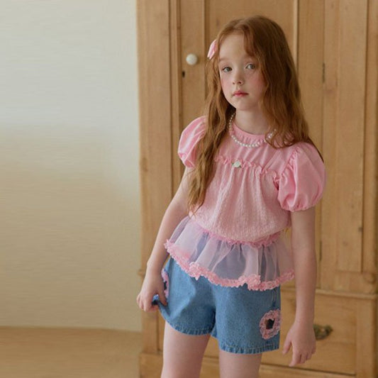Berry Berry Sakura Tee <Pink/White>*5~15*