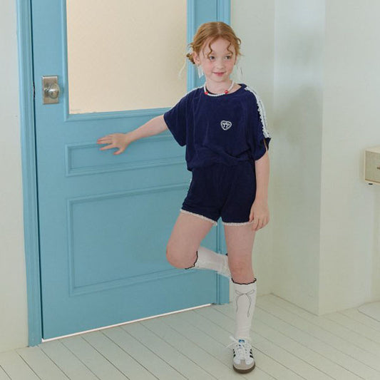 Berry Berry Tam Tam Terry Set <Navy/White Melange> *5~15*