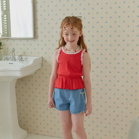 Berry Berry Mini Pop Sleeveless Tee <Red/Pink/White> *5~15*