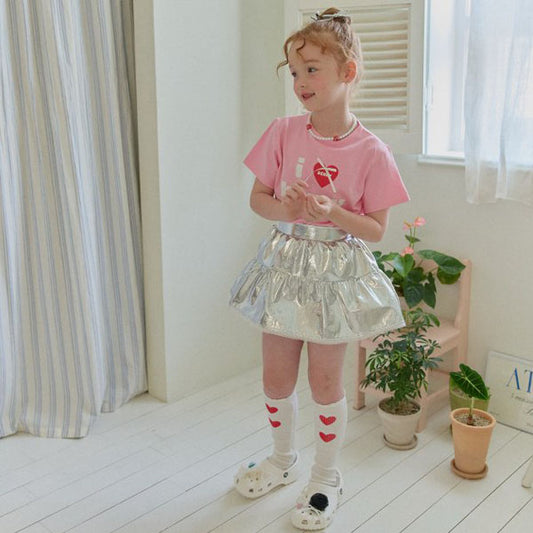 Berry Berry Crunky Skirt <Black/Silver> *5~15*