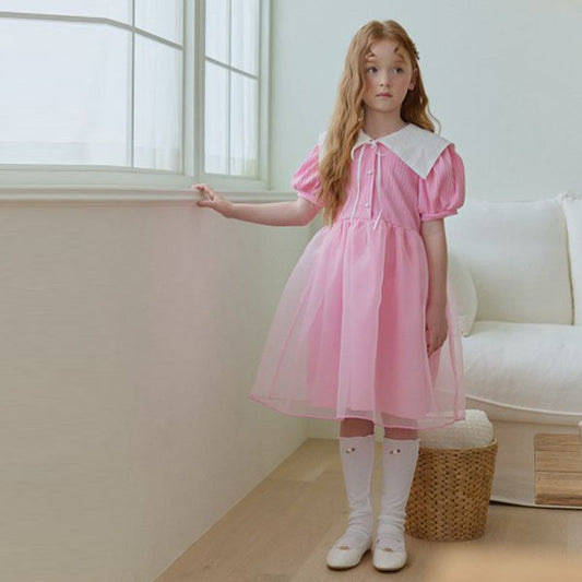 Berry Berry Present Dress <Pink/White> *5~15*