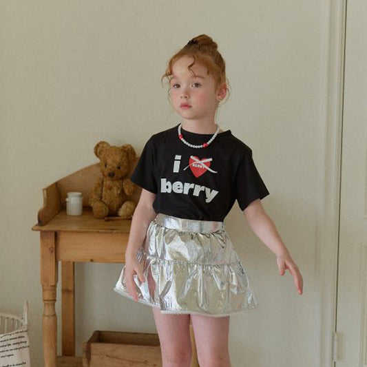 Berry Berry  I Love Berry Tee <White/Pink/Black> *5~15*