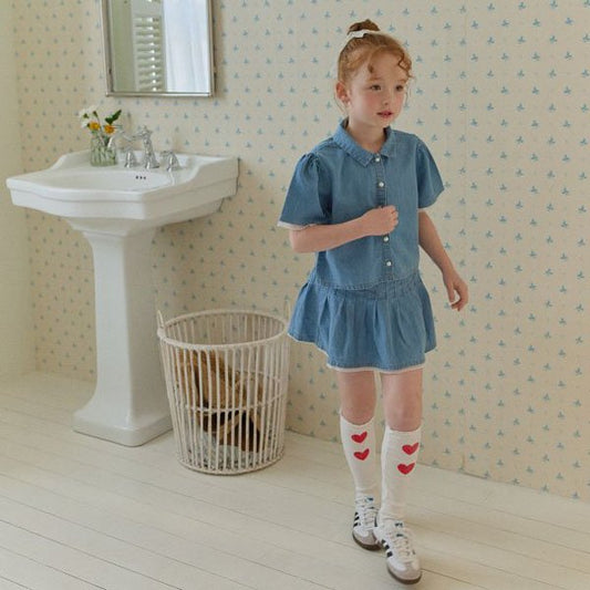 Berry Berry Denim Pleat Skort <Denim> *5~15*