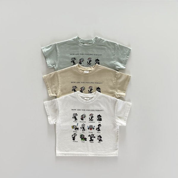 Bonito Feeling Today Tee <Ivory/Green/Yellow> *12M ~JM(135~140cm)*