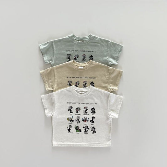 Bonito Feeling Today Tee <Ivory/Green/Yellow> *12M ~JM(135~140cm)*