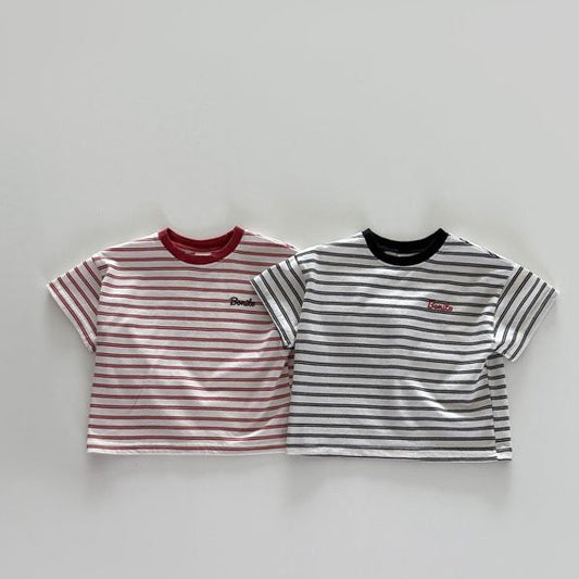Bonito Two Stripe Tee  *12M ~JM(135~140cm), Mom*