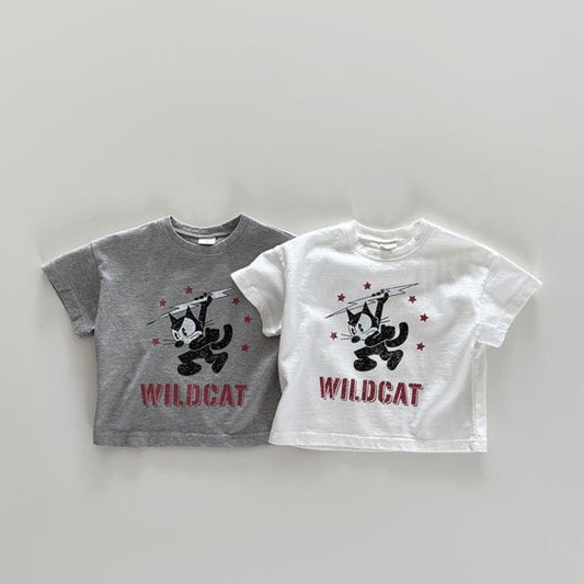 Bonito Wild Cat Tee <Melange/Ivory> *12M ~JM(135~140cm)*