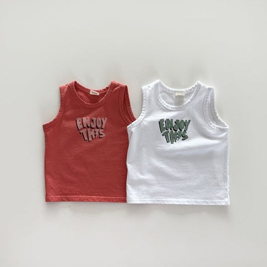 Bonito Enjoy Sleeveless <Ivory/Orange> *12M ~JM(135~140cm)*