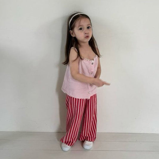 Roda J Lines Pants <Red / Blue> *XS~JL*