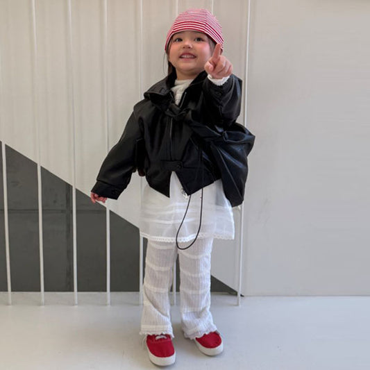 Ellymoly Sunny Lace Boot Cut <Ivory/Black> *5–15*