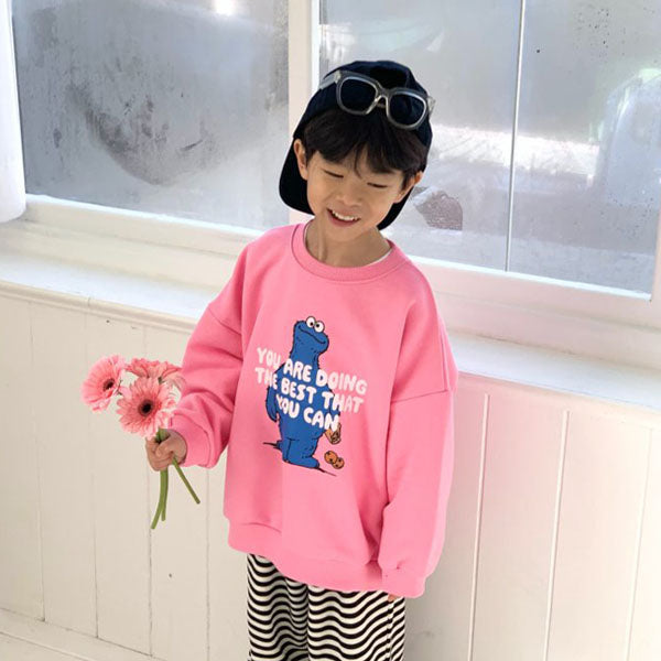 Bailey Goat Sweatshirt <Yellow / Pink / Blue> *XS–2XL (JS)*