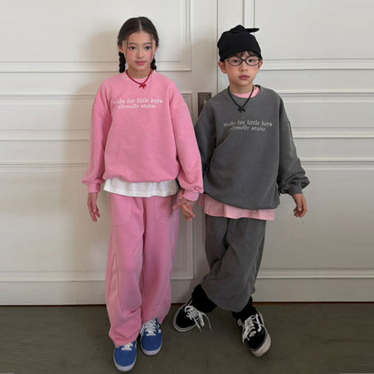 Ellymoly Have Garment Pants <Charcoal/Blue/Pink> *5–19*