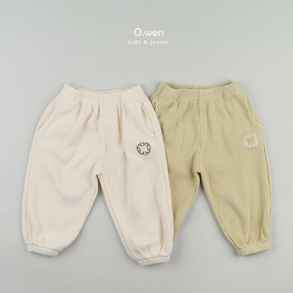 Owen Taro Waffle Jogger Pants <Butter/Mint> *Adult*