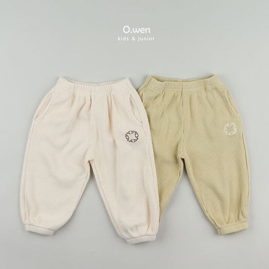 Owen Taro Waffle Jogger Pants <Butter/Mint> *Adult*