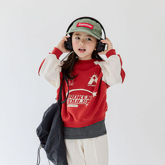 White Sketchbook Soul Sweatshirt <Red/Black> *5~17*