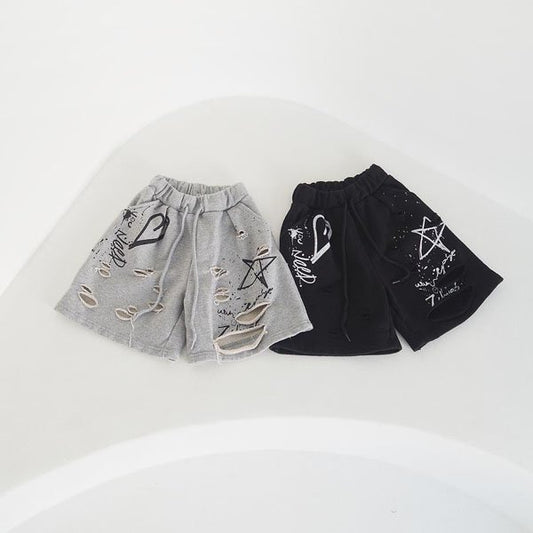 Z'an Clover Vintage Jogger Bermuda <Melange / Black> *3~19*