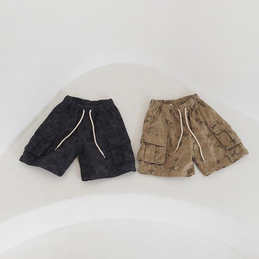 Z'an Clover Camo Flower Bermuda <Beige / Charcoal> *3~19*