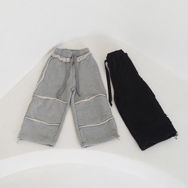 Z'an Clover Oversized Cutting Training Pants<Grey/ Black> *3~19*