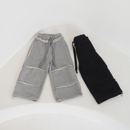 Z'an Clover Oversized Cutting Training Pants<Grey/ Black> *3~19*